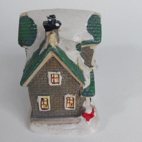 Cobblestone Corners 2004 Windham Heights Hotel‎ Christmas Village Snow Covered - Picture 3 of 5